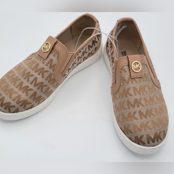 NEW MICHAEL KORS SLIP-ON SHOES FOR KIDS (GIRL) MK MONOGRAMS - Picture 5 of 10